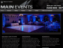 Tablet Screenshot of maineventsinc.com